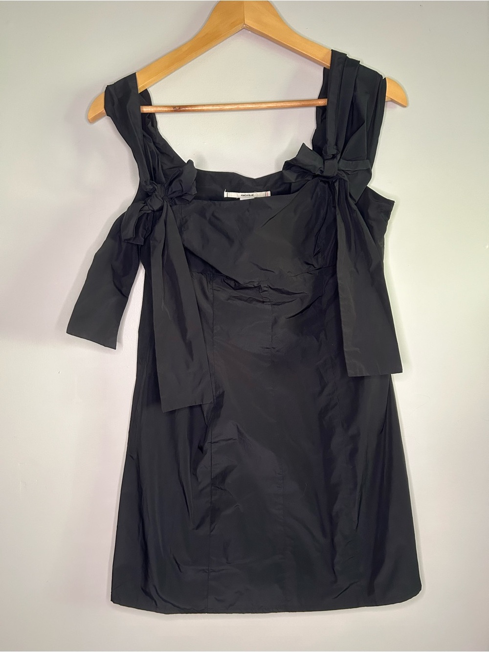 Kimchi Blue Black Tie-Shoulder Mini Dress
